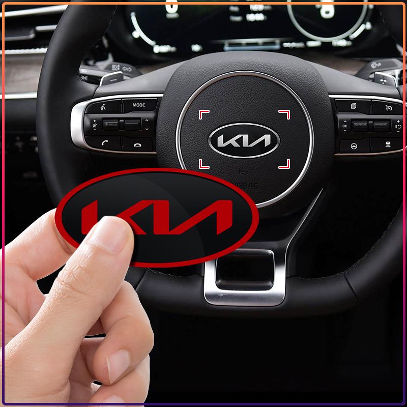 1 шт. ABS Наклейка на центр руля автомобиля Аксессуары для KIA Ceed Sportage Rio K5 k6 K7 K8 Optima Cerato Proceed Venga Sedona Forte
