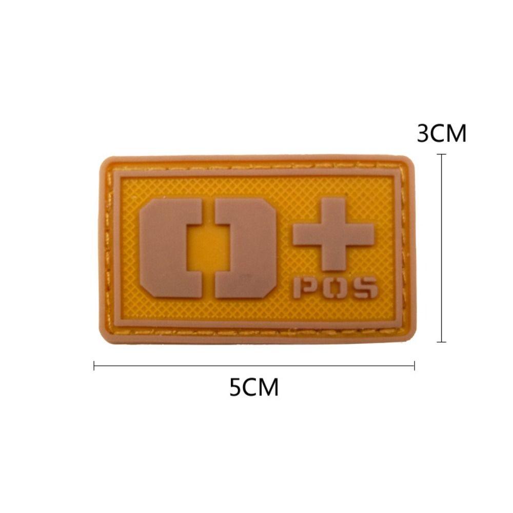 Светящийся значок группы крови, вышитая нашивка, аварийная повязка на руку, магическое кольцо-наклейка с группой крови