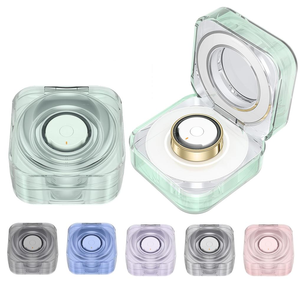 Беспроводной зарядный бокс TPU чехол для Galaxy Ring Health Ring фитнес-трекер зарядный чехол защитный чехол нецарапается