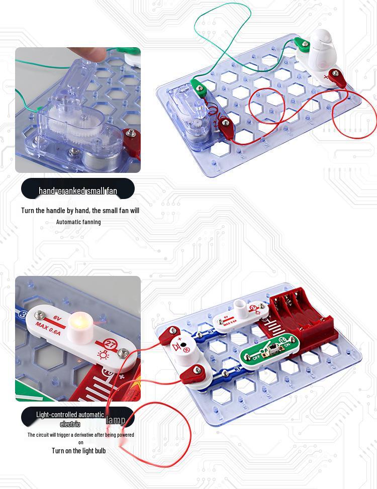 Детские электронные строительные блоки STEM Научная лаборатория Набор для исследований