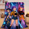 1PC Kpop cartoon Flannel Blanket Gift, Suitable for Both Men And Women, Soft Ideal for Beds And Sofa, Birthday Or Christmas Gift