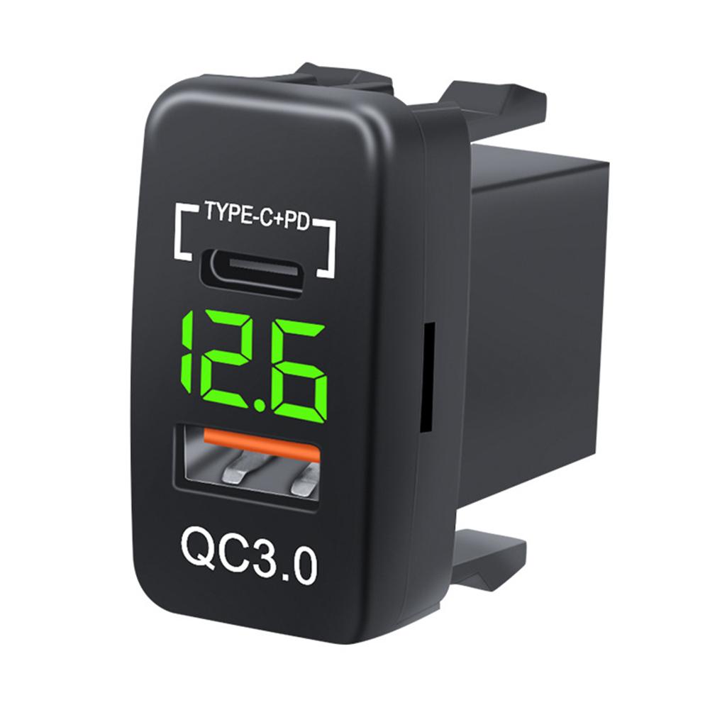 12-24 В USB Автомобильное зарядное устройство Быстрая зарядка QC3.0 Type C PD Автомобильный адаптер для зарядки мобильного телефона Двойные USB-порты Адаптер питания с быстрой зарядкой