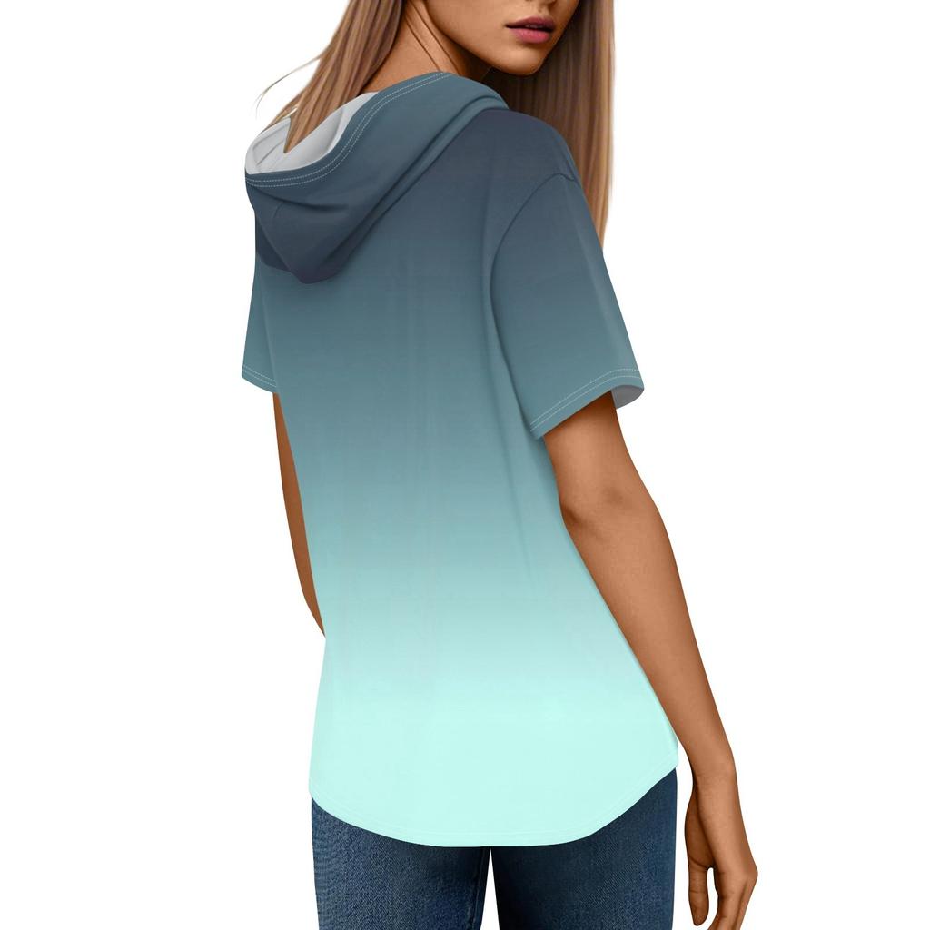 Женские летние футболки с V-образным вырезом, толстовки с коротким рукавом, туники, повседневные свободные туники, толстовки