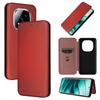 Для Mi Poco X7 5G Flip Card Slot Carbon Fibre Магнитный кожаный чехол для Poco X7 5G Противоударный чехол для телефона