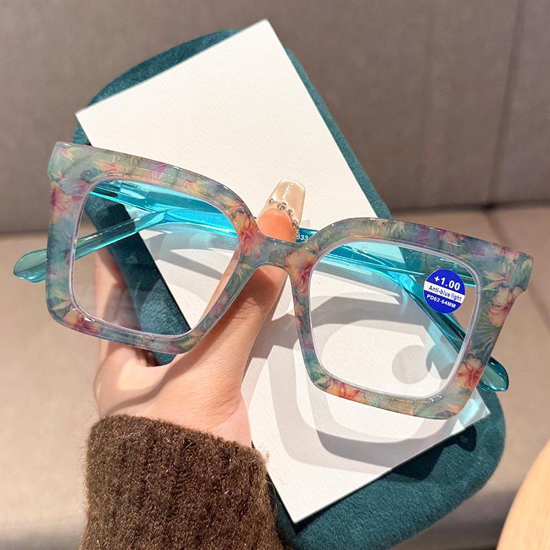 Women Fashion Style Reading Glasses Men Retro Anti Blue Light Compupter Glasses New HD Large Frame Far Sighted Eyewear Diopter