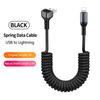 Right-Angle Nylon Data Cable PD100W Fast Charging USB-A/Type-C for IPhone14/15/16/17 for for for Car Retractable