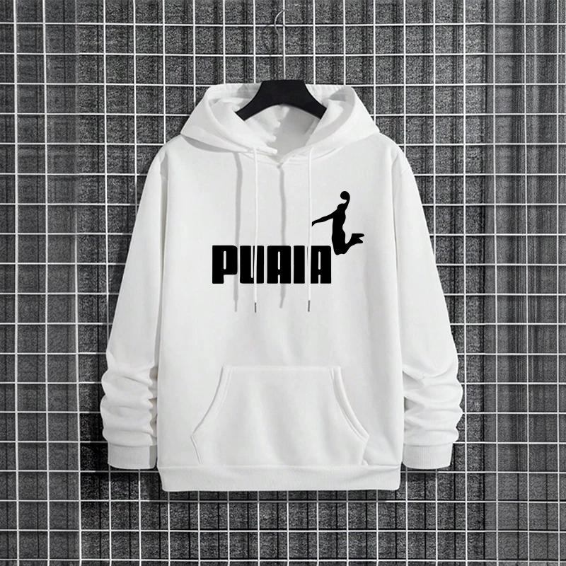 Autumn Winter Male Urban Causal Fashion Sporty Pullover 2025 New Arrival Men's Hoodies High Quality Pure Color Hooded Sweatshirt