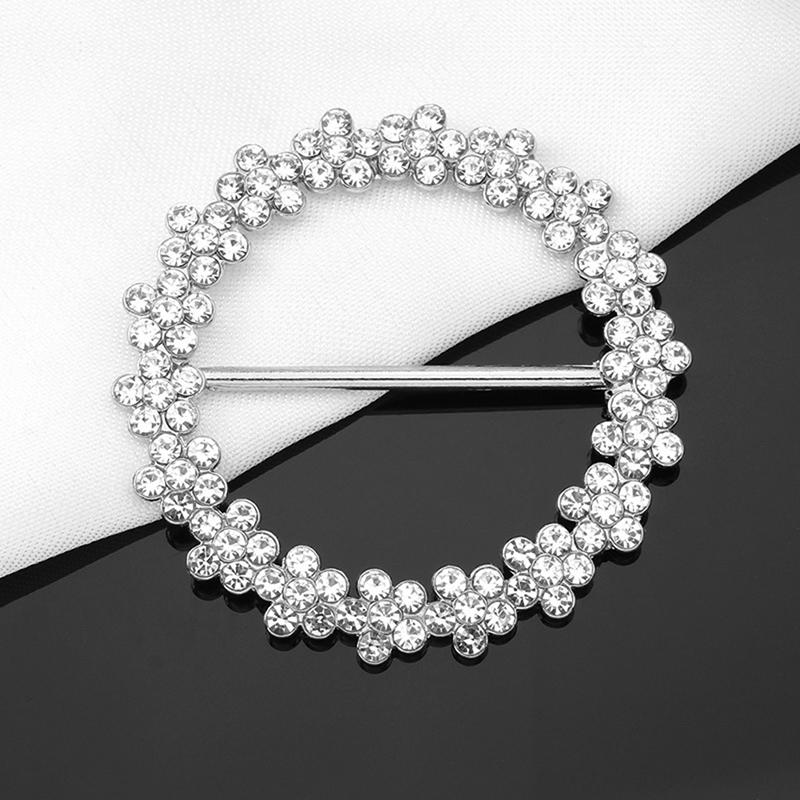 Пряжка для платка, угловой шелковый шарф, шаль, брошь