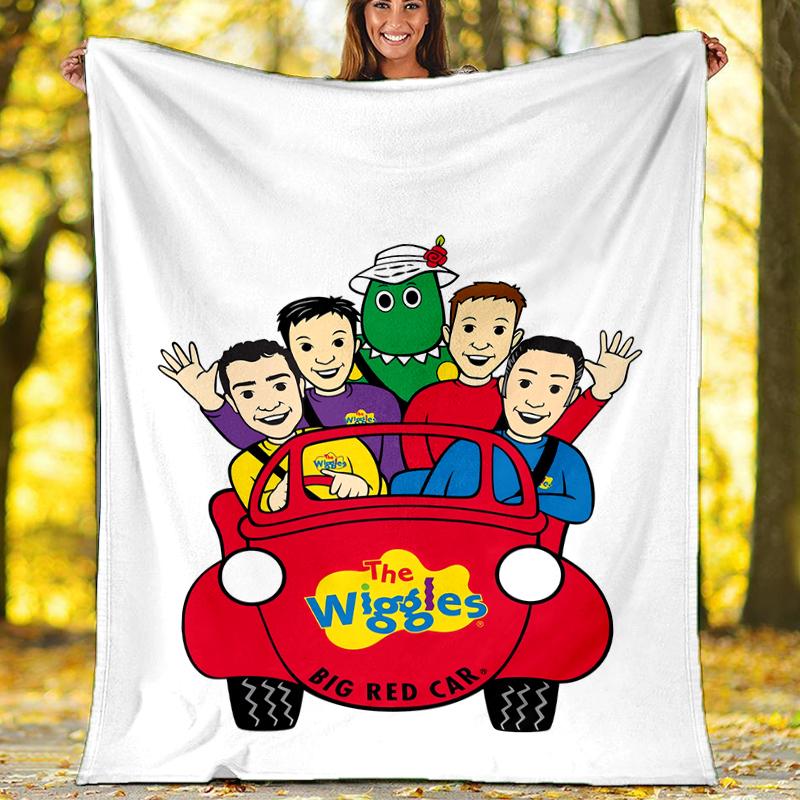 The Wiggles Theme Printed Blanket - Perfect for Couch, Bed, Travel & Outdoor Use | Machine Washable, Cozy & Durable.