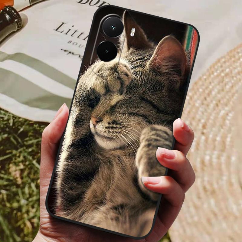Для Xiaomi Poco M7 4G Чехол Силиконовая Задняя Крышка Чехол для Телефона для Poco M7 Plus Чехлы Мягкий Бампер чехол M 7 Plus PocoM7 4G Ударопрочный