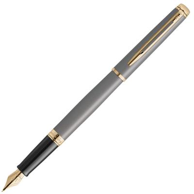 Перьевая ручка WATERMAN Metropolitan Essential Stone Gray GT Fine Point Подарочная коробка Подарочный люкс Официальный Регулярный Импорт 2217935
