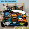 3PCS Custom Name Scooby dog Bedding Set, Bedding Set Including 1pc Duvet Cover And 2pcs Pillowcases for Bedroom,Dormitory Gift