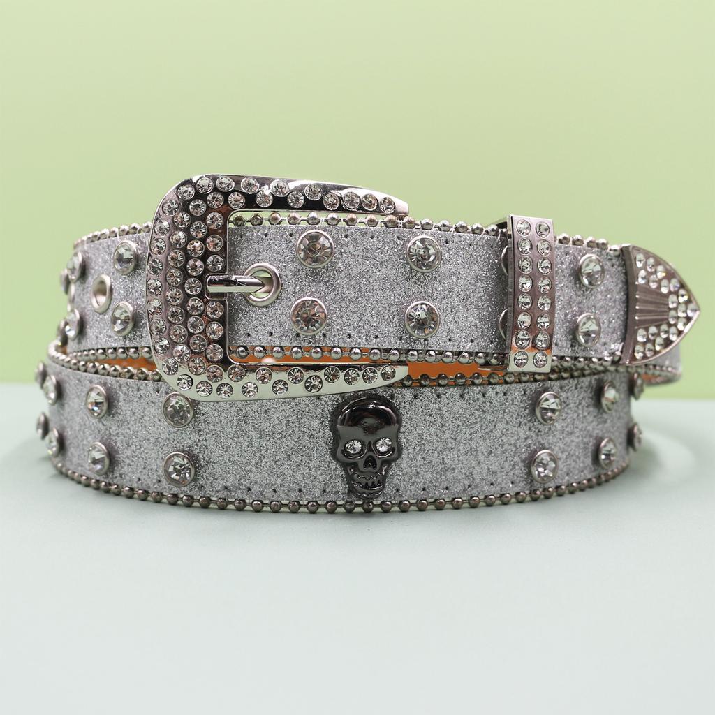 Пояс в панк-стиле Мужской модный джинсовый пояс Мужской высококачественный кожаный пояс Пояс в европейском и американском стиле