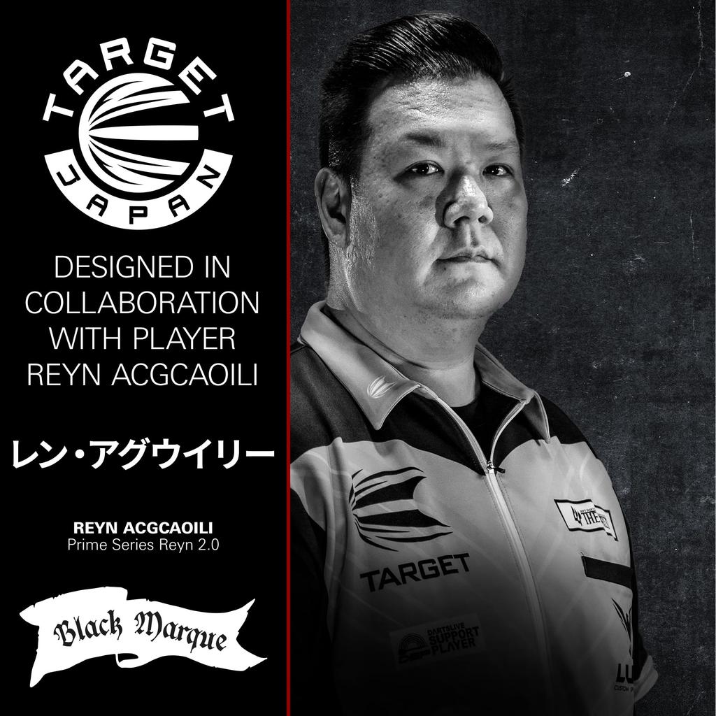 Target Япония BLACK MARQUE REYN 2BA ДАРТСЫ С МЯГКИМ НАКОНЕЧНИКОМ Модель Лена Эгвилли Вольфрам 2BA Дартс с мягким наконечником Форма Оперения и 2BA Черный Пиксельный Наконечник Марк Лен 2.0