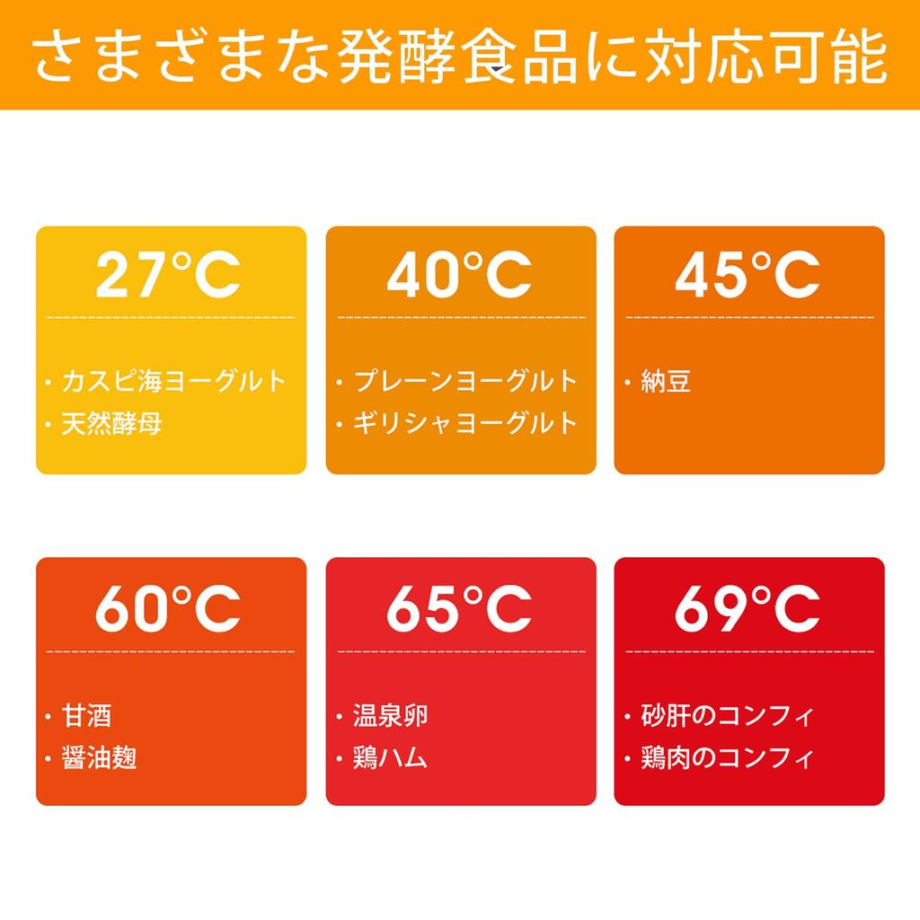 Takistar Компактный йогурт Amazake Температура Таймер Автоматическое меню Книга рецептов Расширенный 3D-нагрев Японская гарантия качества и Белый Производитель, Производитель,
