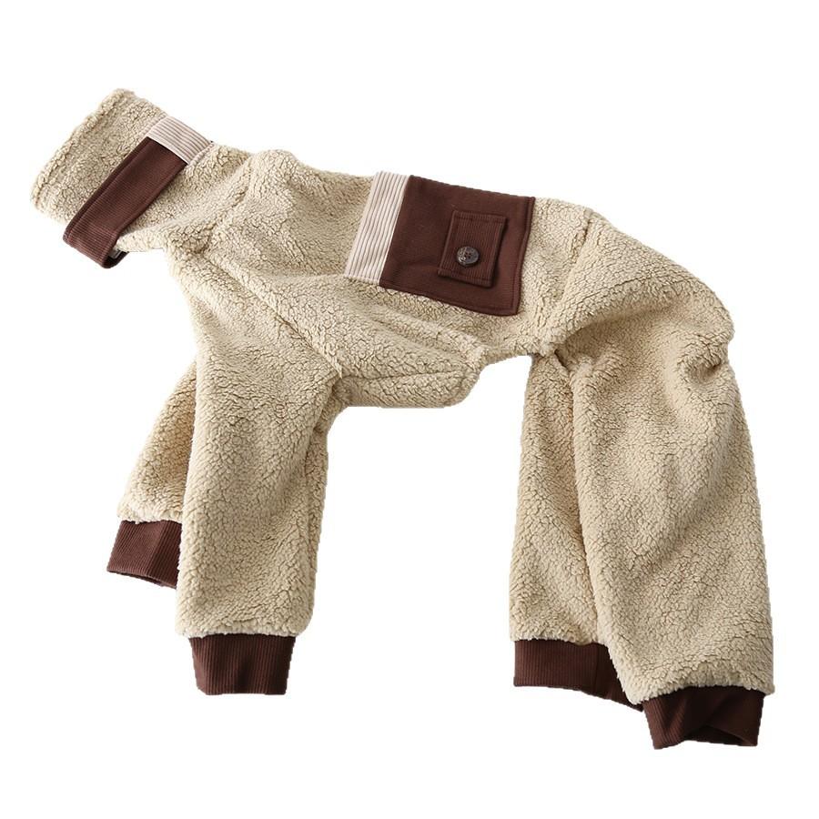 XS-2XL Soft Cotton Full-Coverage Dog Pajamas Greyhounds Dinosaur Print Stretchy Breathable Dog Winter Clothes Overalls