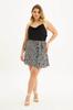 Women's Style Big Size Skirt Flounced Skirt With Sash Detail