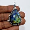 Labradorite Pear Shape Pendant Natural Gemstone 925 Sterling Silver Handmade Pendant Gift For Her