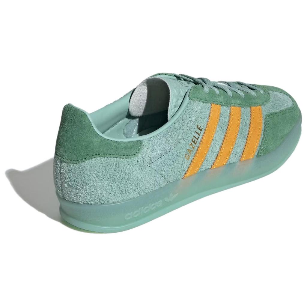 adidas Gazelle Indoor Hazy Green Crew Yellow Женские кроссовки Preloved-Green IG6783