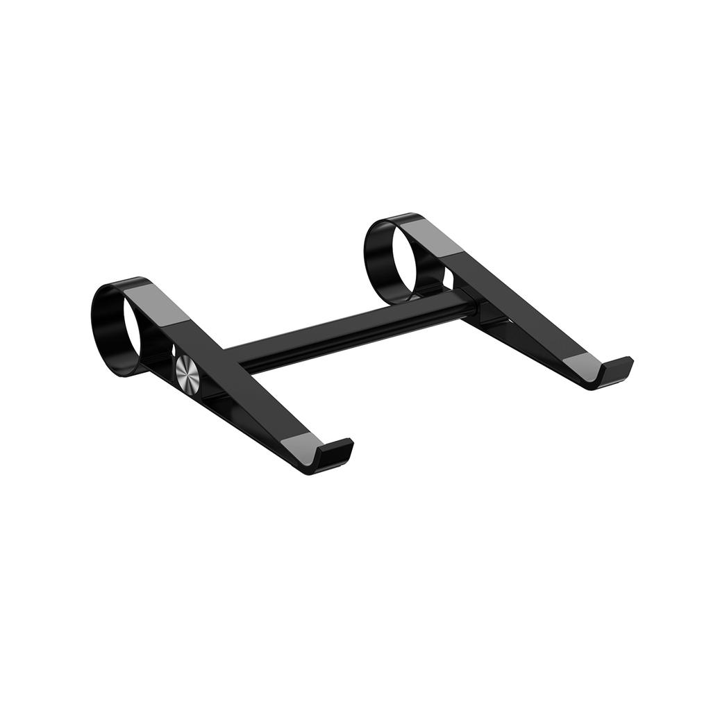 0022 Portable Aluminum Laptop Stand Desktop Riser Cooling Pad Foldable Storage Ergonomic Design for Home/Office