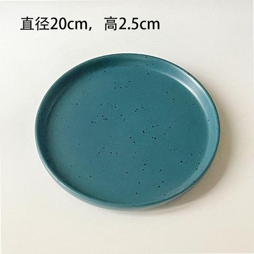 Белая керамическая миска и тарелка в стиле ретро с чернильными пятнами Поднос для стейков и фруктов в стиле вестерн Салатница Столовая посуда Тарелка для основного блюда