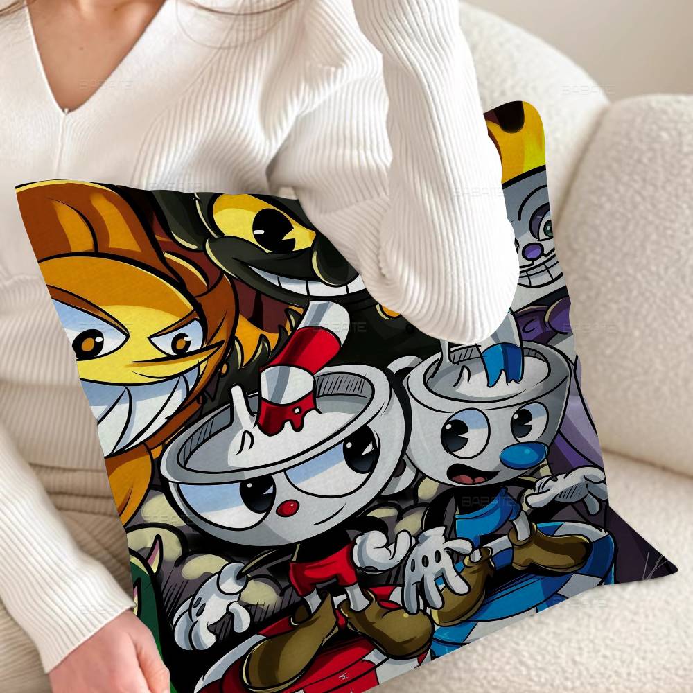 Мультяшная игра C-Cuphead Наволочка Дюймы Сельский Декор Домашние Подушки-Пледы Для Декора Дивана