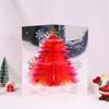 1/2/3Pcs 3D Christmas Greeting Card with Paper Envelope Foldable Pop-up 3D Tree Merry Xmas Wishes Message Card Festive Decoration Holiday Party Gift
