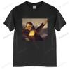 Tshirt Unisex Cotton Tops Unisex Dabbing Mona Lisa Dab Hiphop Classic Art Gioconda Black Unisex T Shirt Euro Size