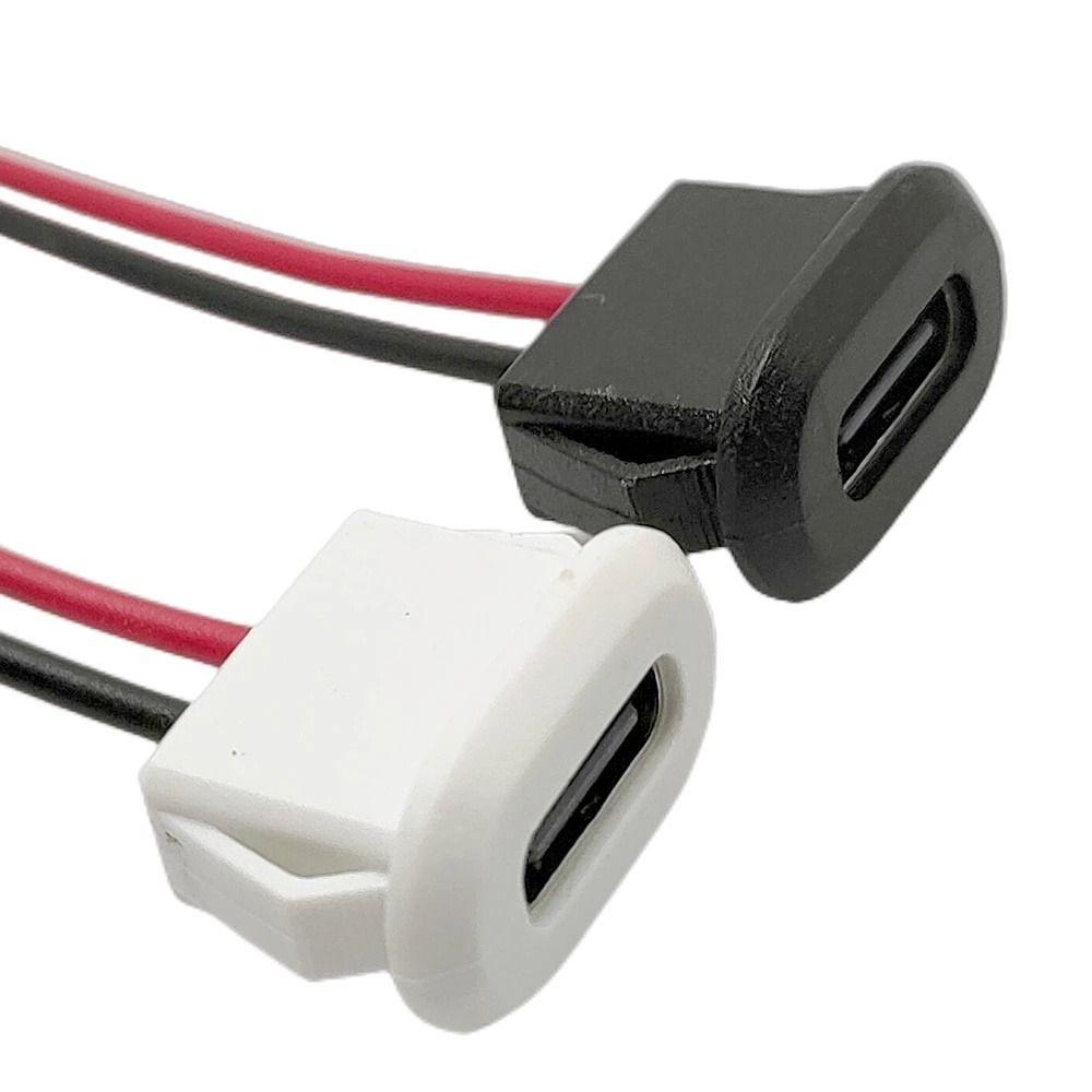 Base Female Socket Charging Port 2 Pin Connector USB-C Connector Charging Interface USB-C Type