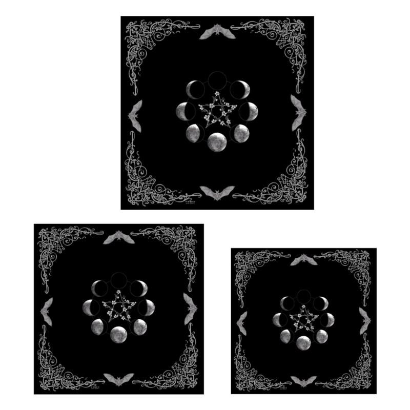 Фаза Луны Звездный Узор Астрология Скатерть Таро Гадания Скатерть Алтари Ткань Гадания Настольная Игра Аксессуар