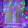 LED Curtain Lights,8 Modes USB Fairy String Lights With Remote,For Wedding Party Patio Gazebo Home Garden Christmas Decoration