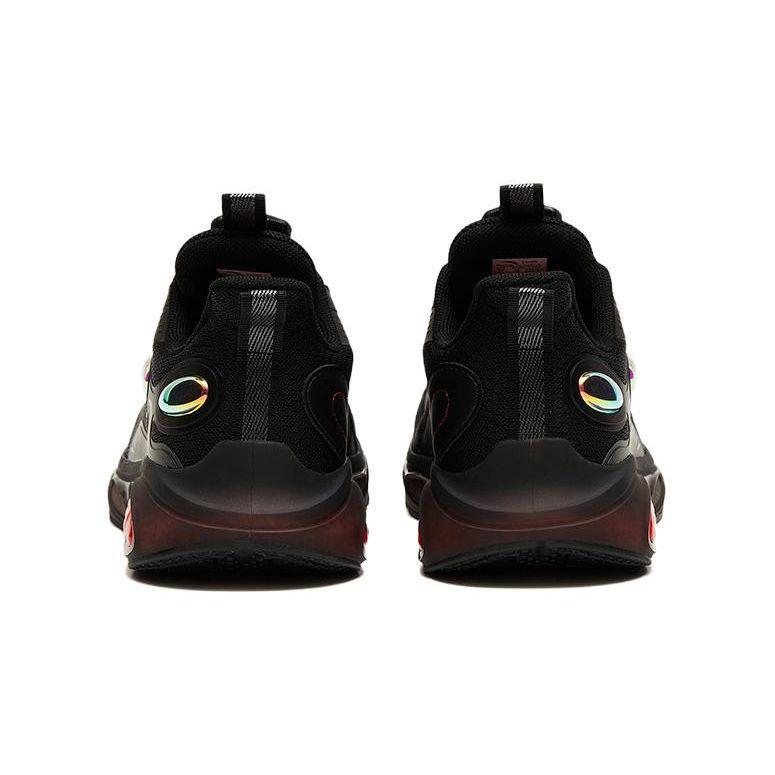 Anta Kids Comfortable Versatile Non-Slip Wear-Resistant Low-Top Running Shoes Kids Sneaker Black Red 312315566-2