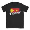Tigray Region Flag Tshirt Summer Street Style Tshirts Pure Cotton Hipster Tshirt For Unisex Shortsleeved Casual Tops