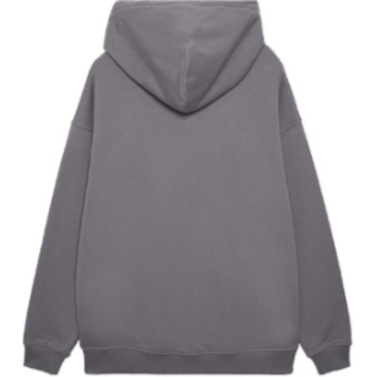 New Era Свитшот с капюшоном и длинным рукавом свободного кроя с вышивкой FW24, унисекс, темно-серый 14385208