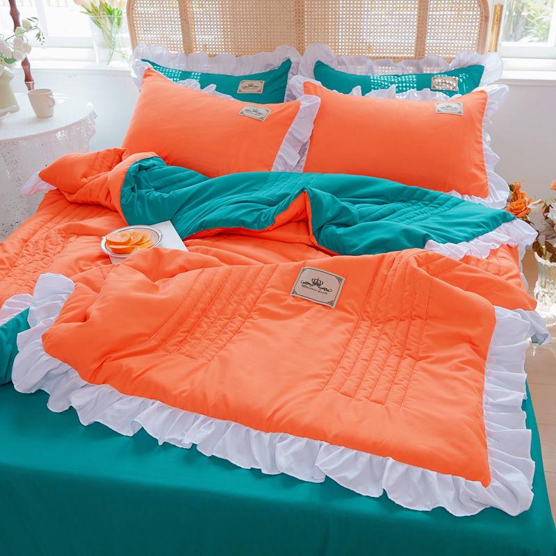 3 шт./компл. кружевное летнее прохладное одеяло в корейской версии, моющийся хлопок, летние одеяла, которые можно стирать в машине, одеяло с кондиционером для двух человек