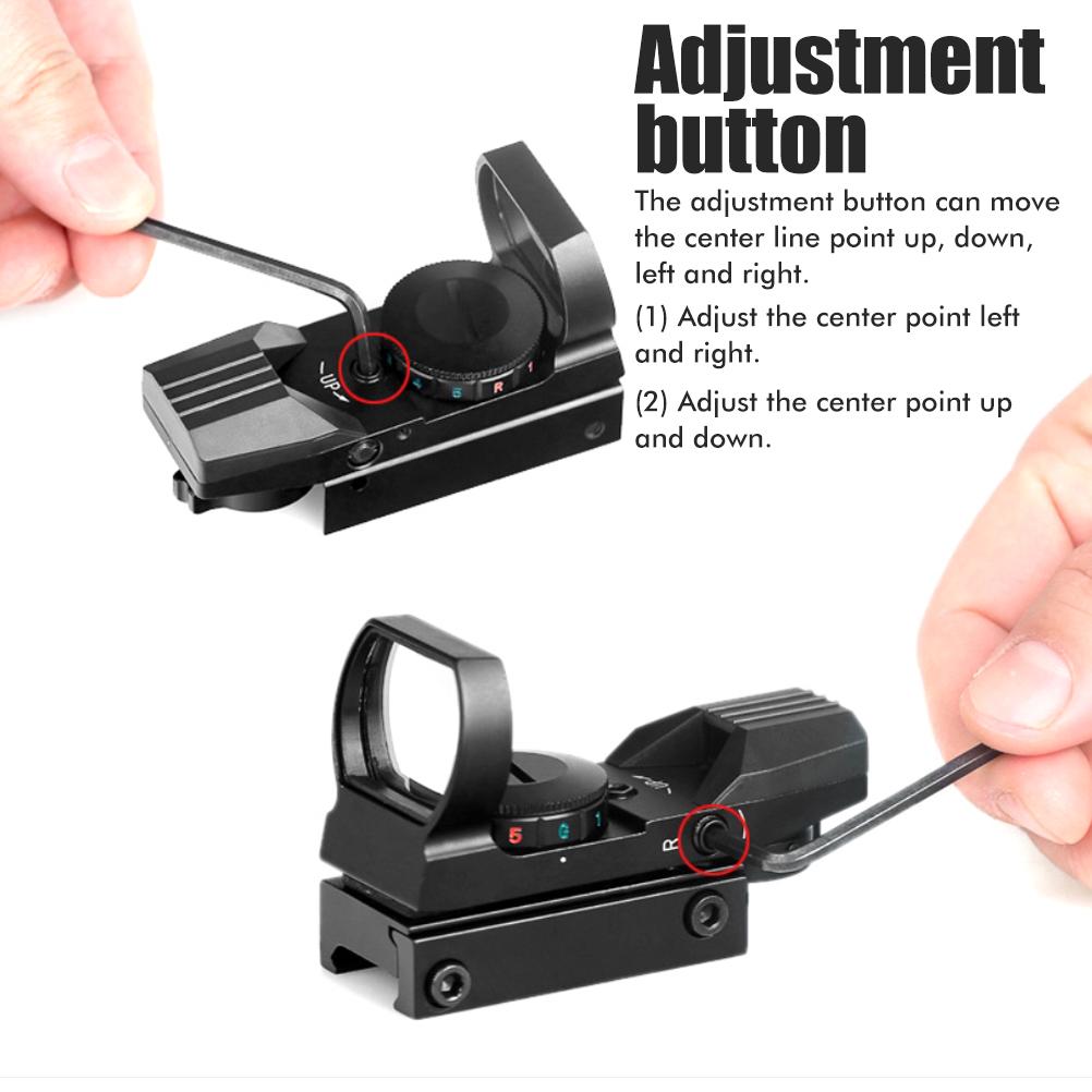 Коллиматорный прицел JH400 20 мм, голографический прицел с 4 сетками, противотуманный, противоударный