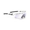 RUDYPROJECT TRALYX SLIM Спортивные Белые Фотохромные Лазерные Линзы 128 мм + Солнцезащитные Очки, Глянцевый/impX2 Фиолетовый, SP787569-0000, Ширина