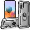 Case - Redmi - Note 10Pro 4G - Support Ring - Reinforced Protection - Silver