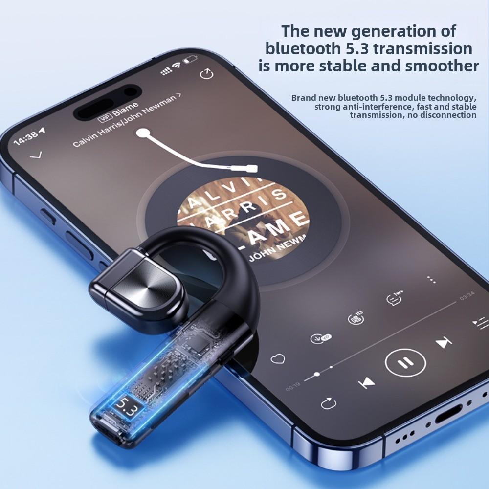 Wireless Bluetooth Headset Hanging Ear OWS Open Long Life Business Driving Running Large Capacity