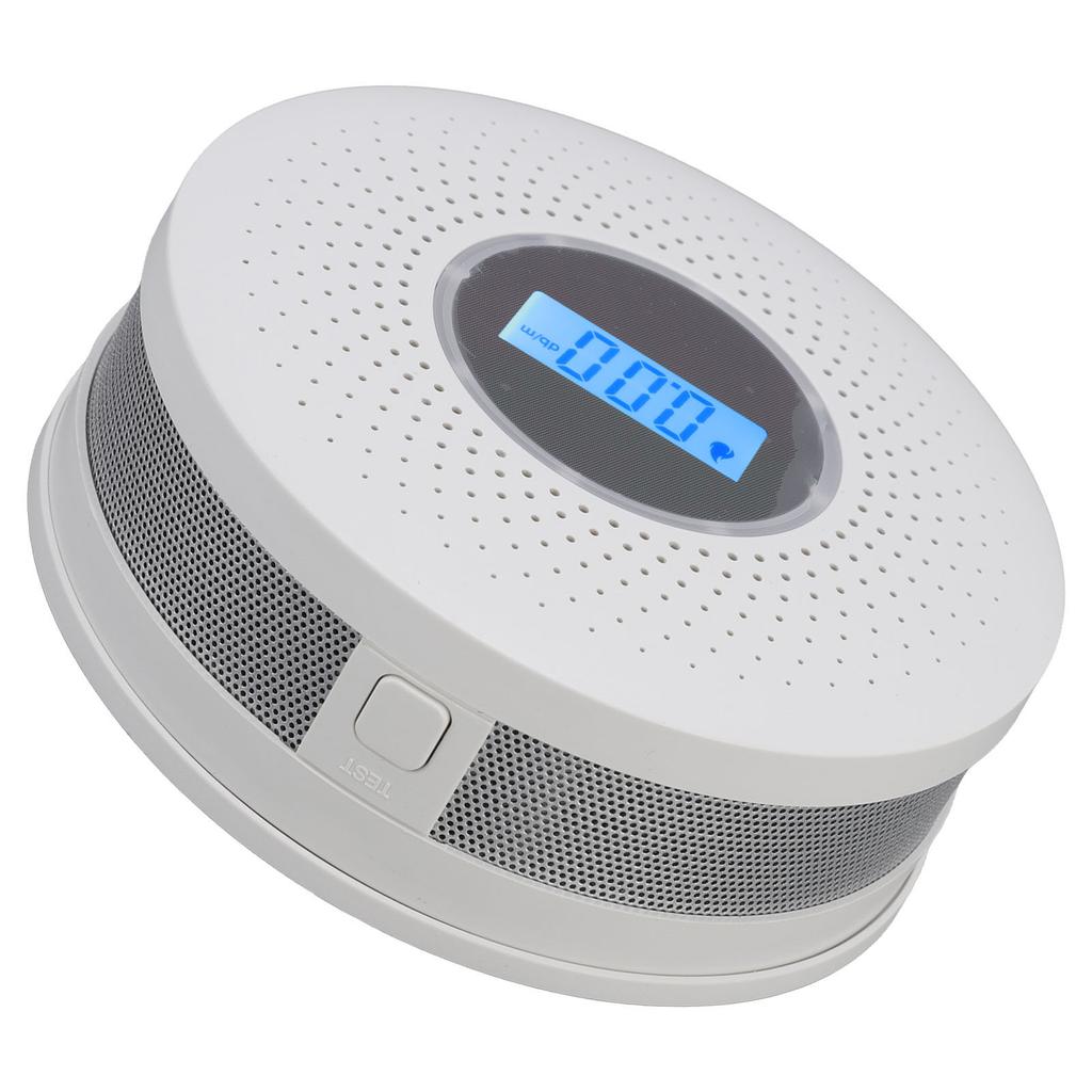 Smoke Carbon Monoxide Detector LCD Display High Sensitivity Smoke Carbon Monoxide Composite Alarm