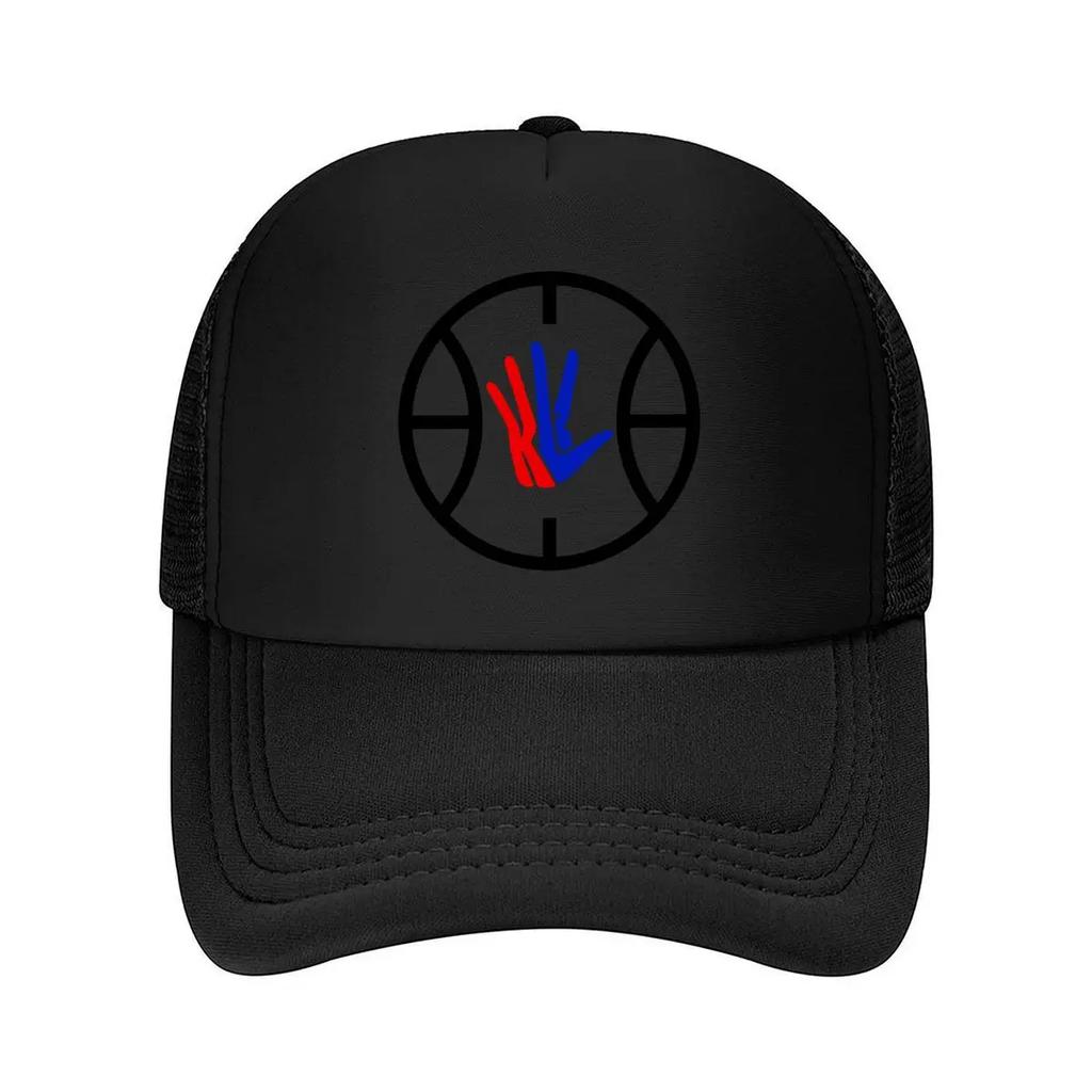 Symbolic Hand within Circular Frame Design Mesh Baseball Cap