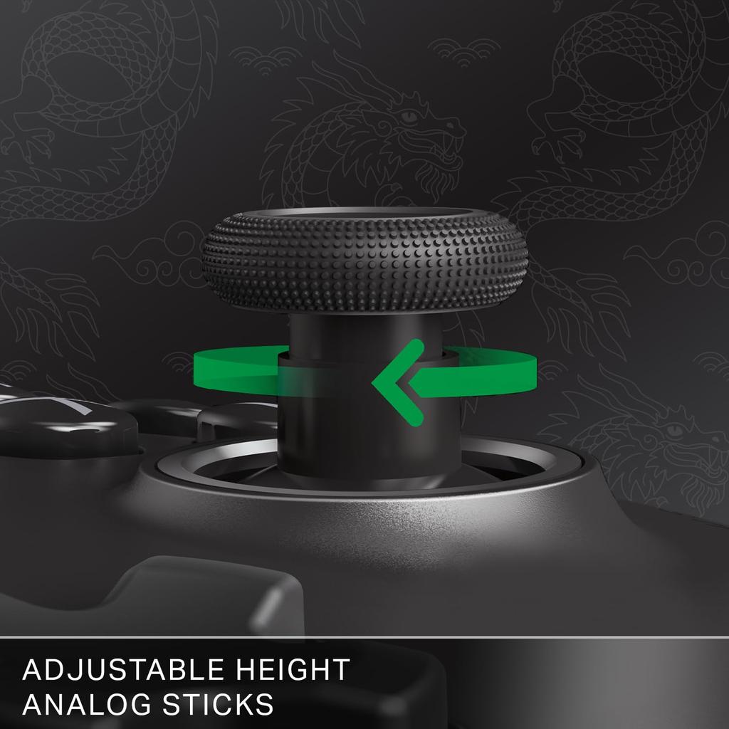 Год PowerA Battle Dragon Pro беспроводной контроллер для ПК-игр Облачные игры с TURBO непрерывной двойной блокировкой курка и зарядной базой [2 гарантии] &