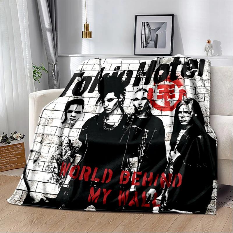 Bill Tom Kaulitz Tokio Hotel Rock Band 2025 New Style Blanket,Soft Throw Blanket for Home Bedroom Bed Sofa Cover Kids Gift Cover