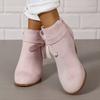 Women's Ankle Boots | Winter Fashion | Comfortable | Casual Wear | Zipper Closure
