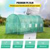 VEVOR Walk-in Tunnel Greenhouse, 4.5 x 2 x 2 m /15 x 7 x 7 ft Portable Plant Hot House w/ Galvanized Steel Hoops, 1 Top Beam, 2 Diagonal Poles