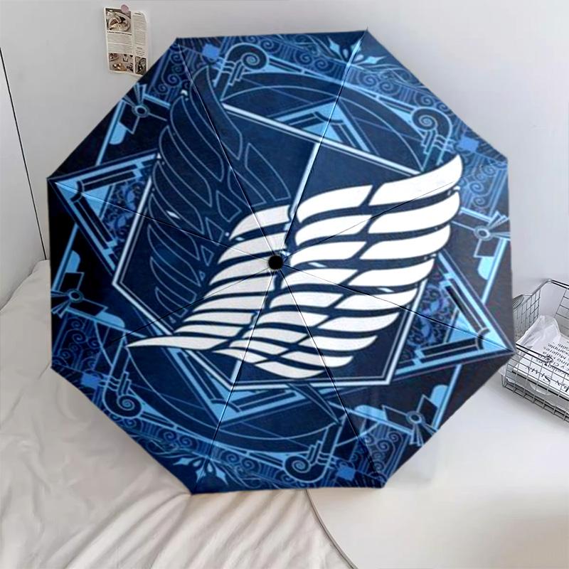 Attack on Titan Automatic Umbrella - Suitable Travel Outdoor Portable Umbrella Birthday Gift Daily Essentials
