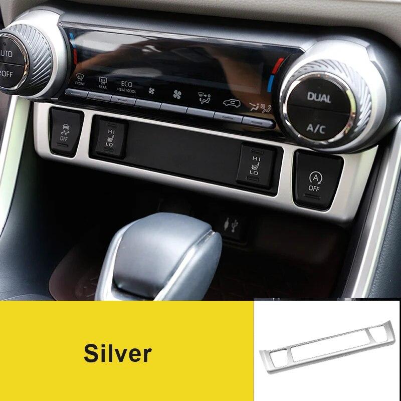 Carbon Fiber Car Central Control Adjustment Panel Decoration Cover Trim For Toyota RAV4 XA50 2022 Accessories