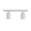 Plafonnier 2 spots saillies BETA-W1 Alu GU10 2x35W Blanc