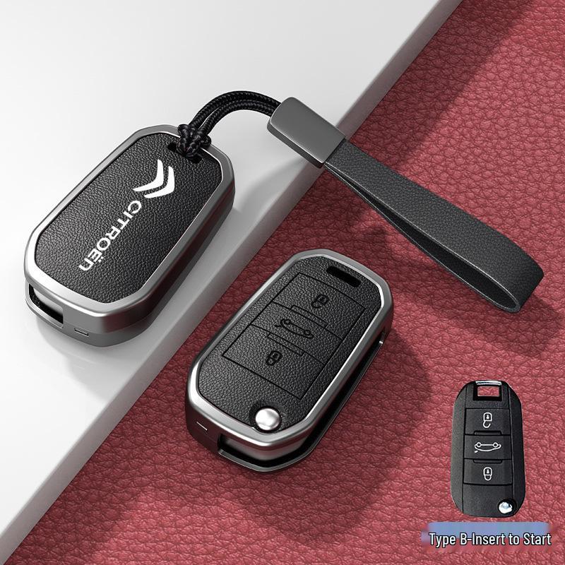 Чехол и пряжка для автомобильного ключа для моделей Citroen C3XR, C4L, Tianyi, C5, C4 Sega, Elysee, C6