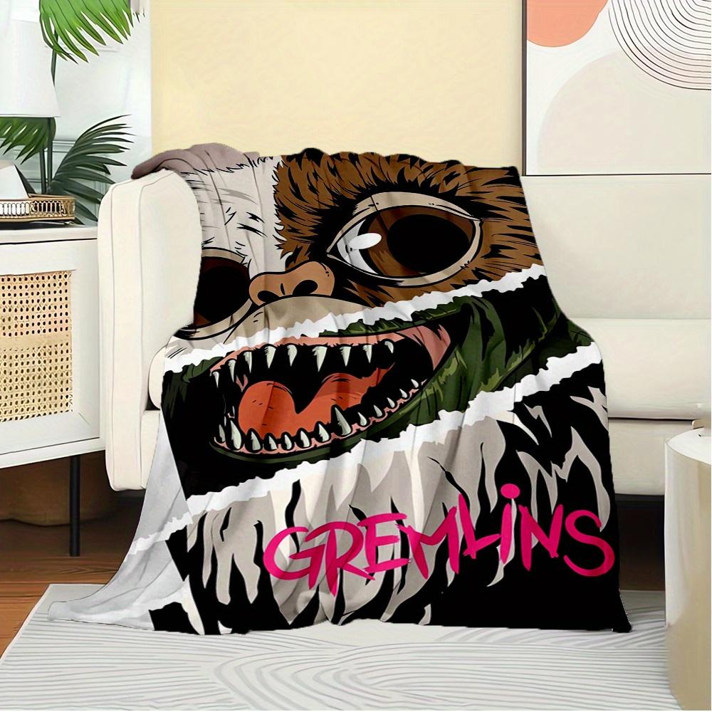 1pc Flannel Throw Blanket, Gremlins,Monster,Blanket, Warm Cozy Soft Blanket For Couch Bed Sofa Car Office Trave, Gift For All Seasons175